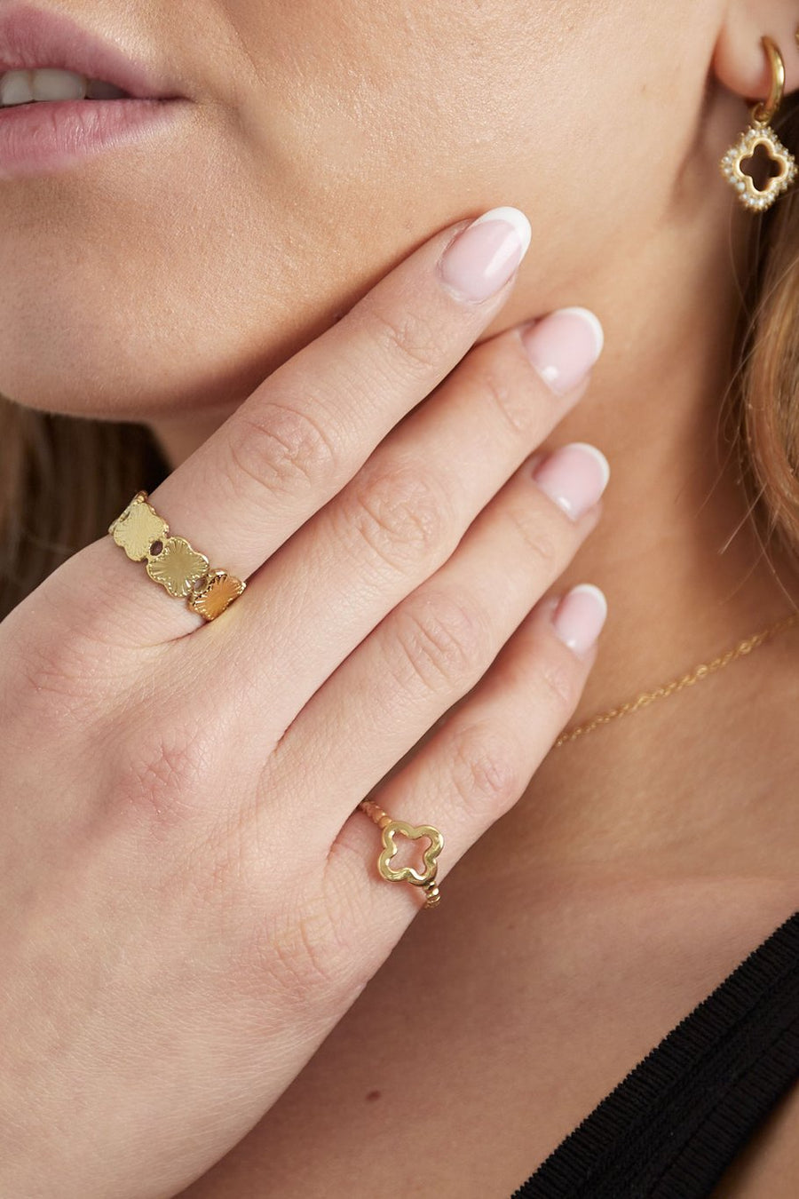 gedrehter Ring Kleeblatt | useful Beauty