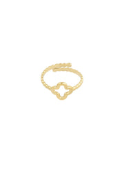 gedrehter Ring Kleeblatt | useful Beauty