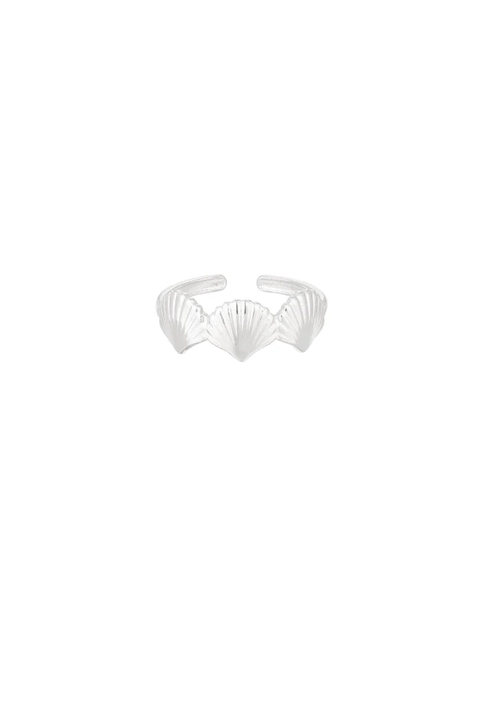 Edelstahl Ring drei Muscheln | gold/silber | useful Beauty