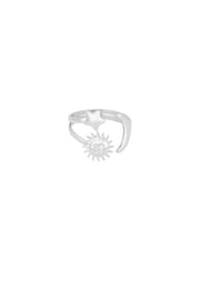 Edelstahl Ring Stern Mond Sonne | gold/silber | useful Beauty