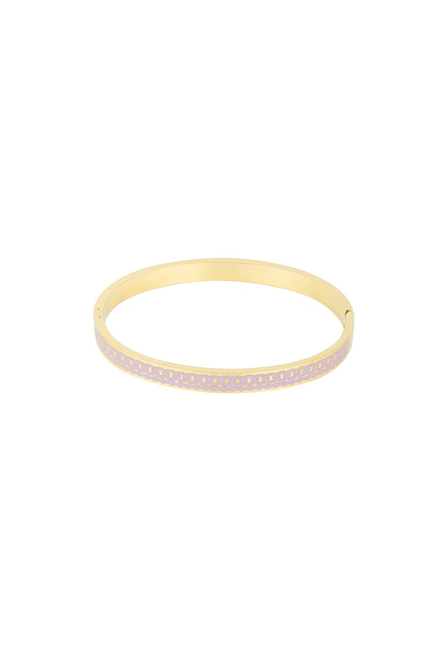 Armreif lila Linien gold | useful Beauty