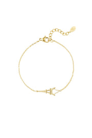 Edelstahl Armband Eiffelturm 16cm | gold/silber | useful Beauty