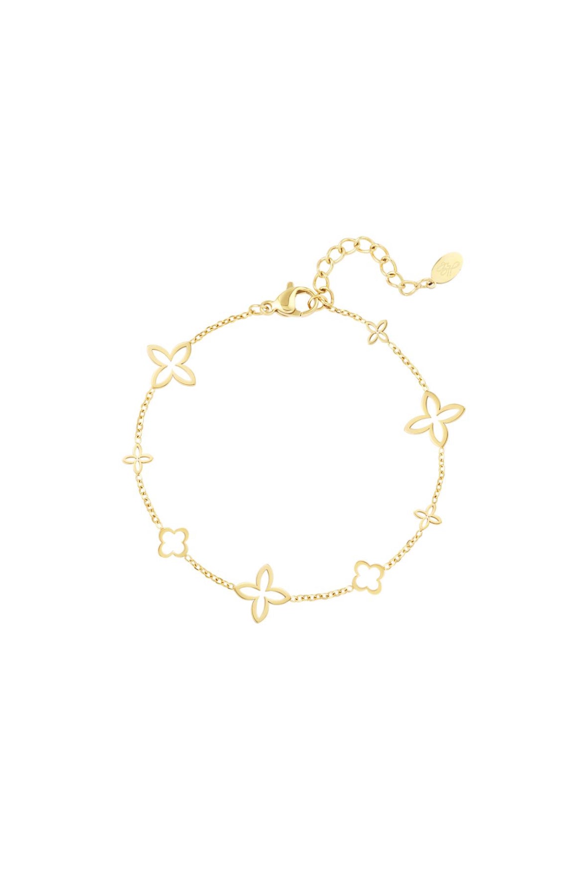 Edelstahl Armband feine Blumen Kleeblatt | useful Beauty - useful Beauty