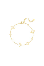 Edelstahl Armband feine Blumen Kleeblatt | useful Beauty - useful Beauty