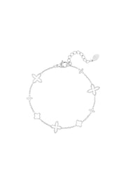 Edelstahl Armband feine Blumen Kleeblatt | useful Beauty - useful Beauty