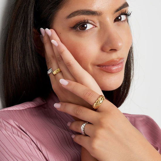 Edelstahl Ring simple elegant gold | useful Beauty - useful Beauty 