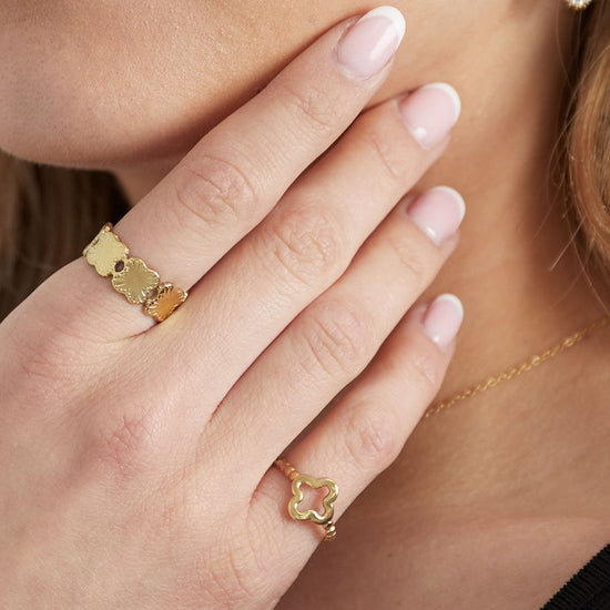 gedrehter Ring Kleeblatt | useful Beauty - useful Beauty 