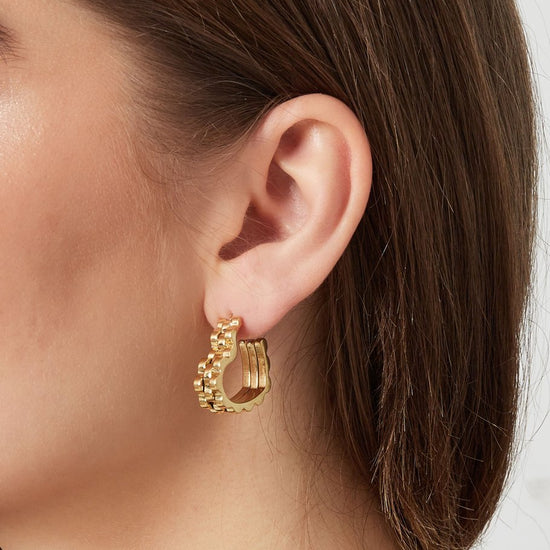 Creolen in Herzform gold | useful Beauty - useful Beauty 