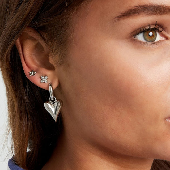 Ohrstecker Kleeblatt Zirkonia Steine | useful Beauty - useful Beauty 