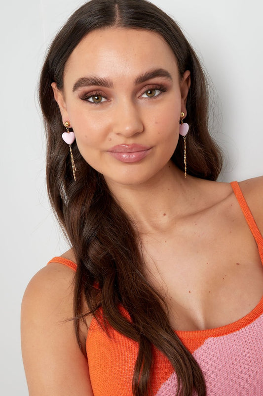 Ohrringe hängende Herzchen | 14K goldplated - useful Beauty 