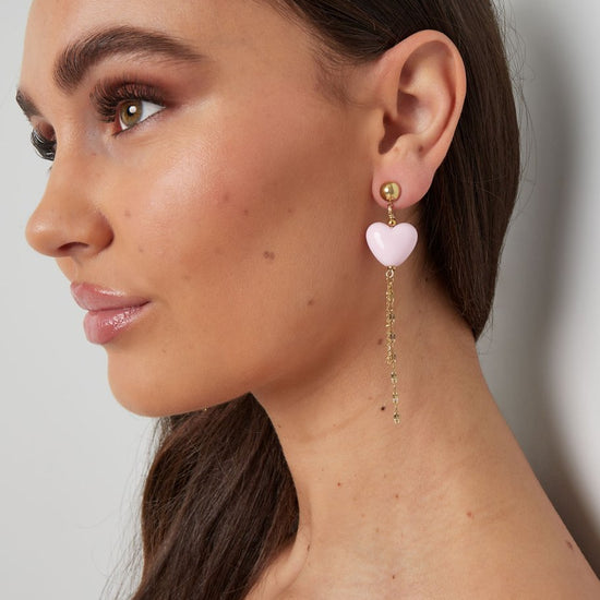 Ohrringe hängende Herzchen | 14K goldplated - useful Beauty 