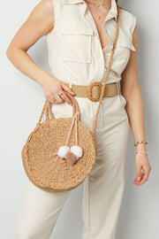 Handtasche Summer Beach Bast Bommeln | useful Beauty - useful Beauty 