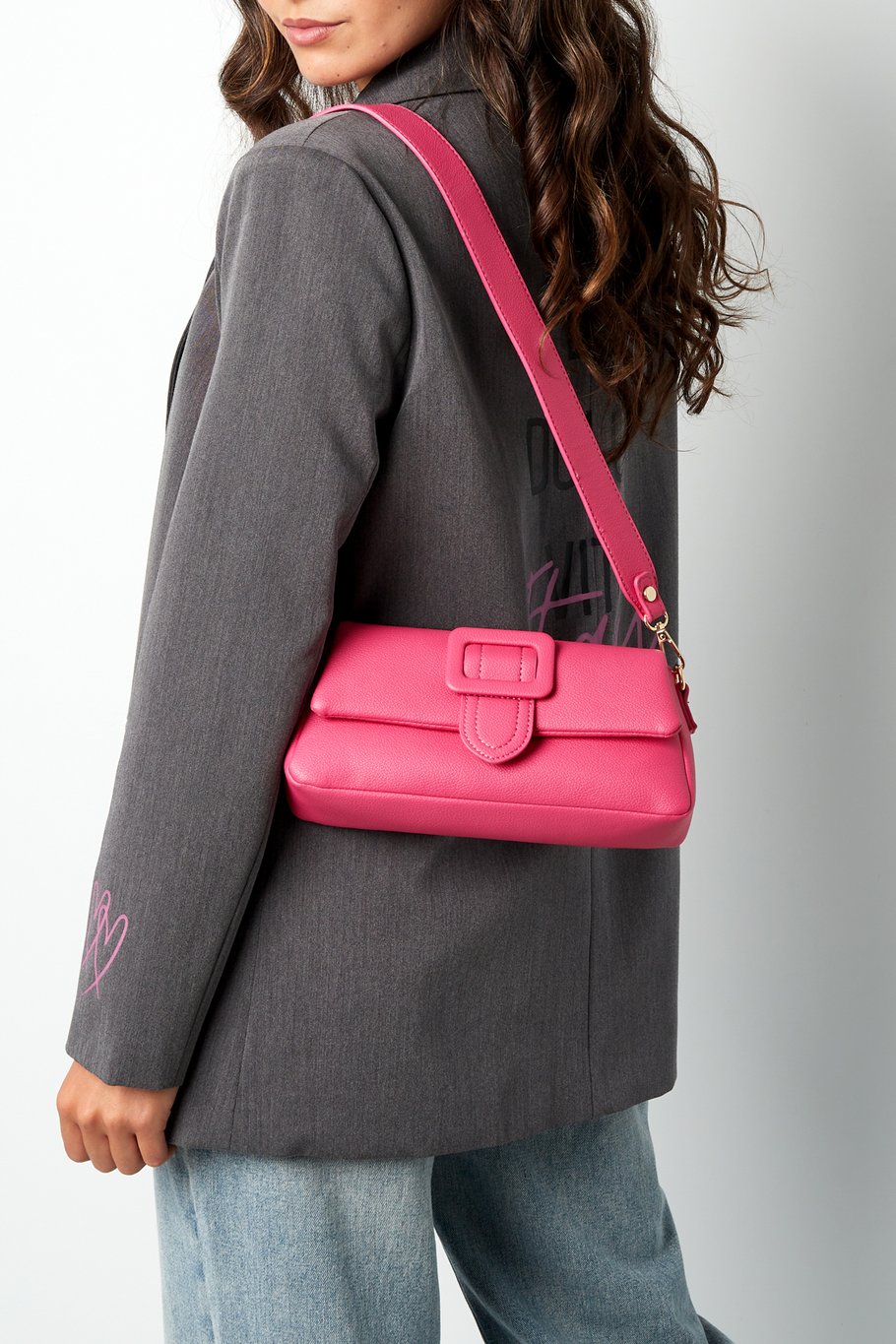 Schultertasche Handtasche klein | creme/pink/olive | useful Beauty - useful Beauty 