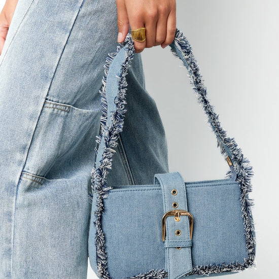 Handtasche Schultertasche Jeans Fransen | useful Beauty - useful Beauty 