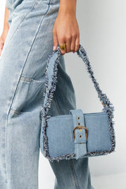 Handtasche Schultertasche Jeans Fransen | useful Beauty - useful Beauty 