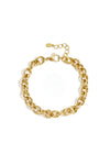massives Edelstahl Gliederarmband | Gold oder Silber