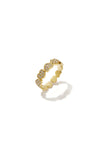 Edelstahl Ring Herzen Zirkonia Steine