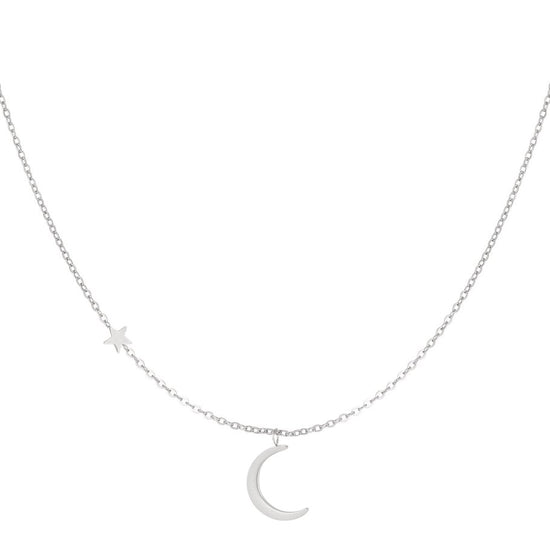 Edelstahl Halskette Mond Stern | useful Beauty - useful Beauty 
