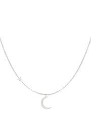 Edelstahl Halskette Mond Stern | useful Beauty