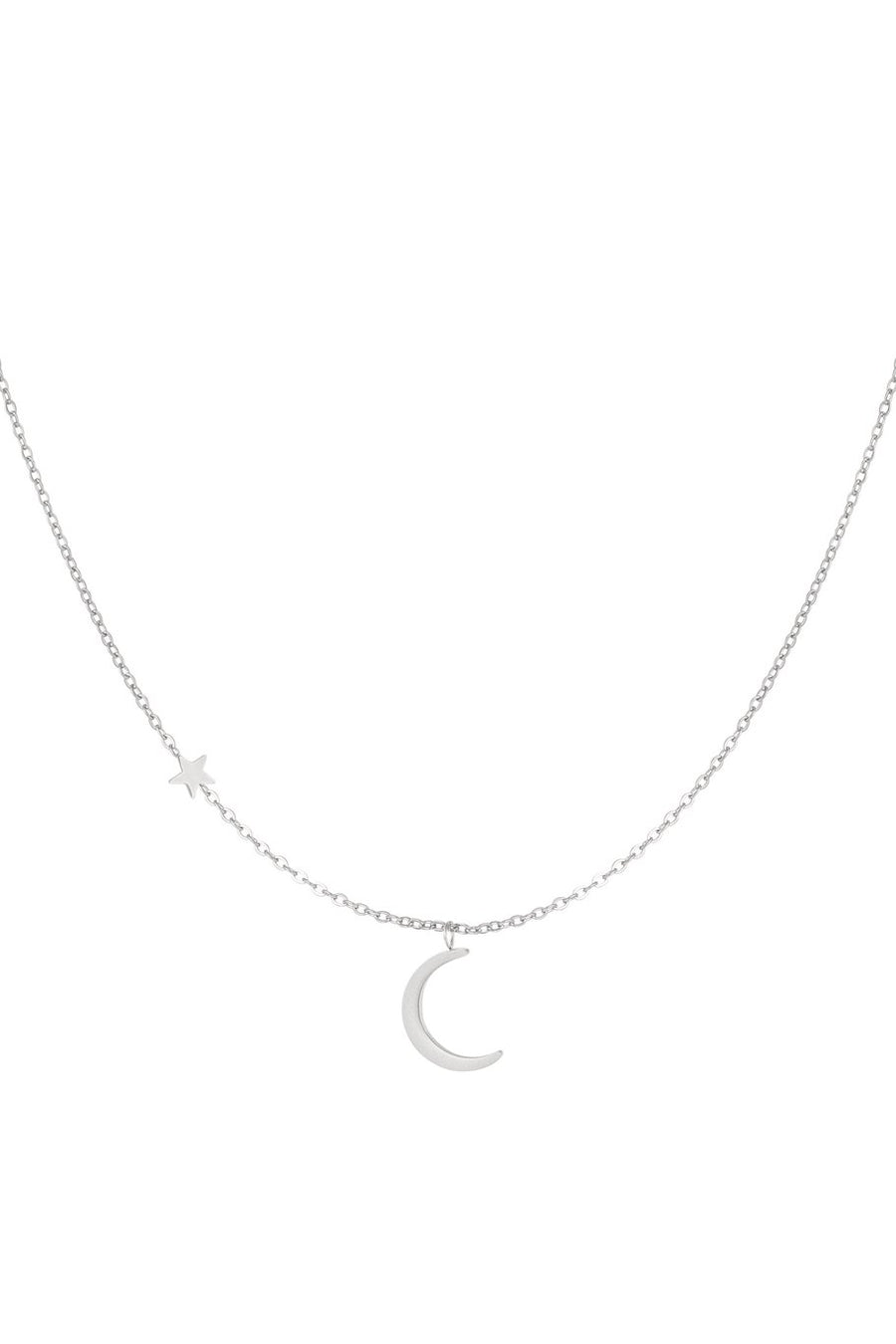 Edelstahl Halskette Mond Stern | useful Beauty