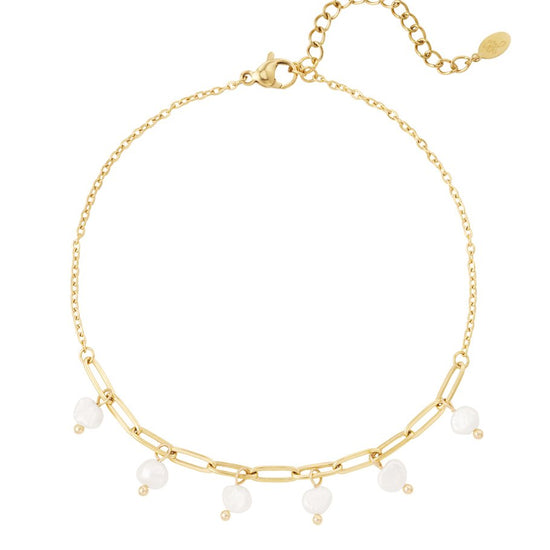 Fußkettchen Süßwasserperle | useful Beauty - useful Beauty 