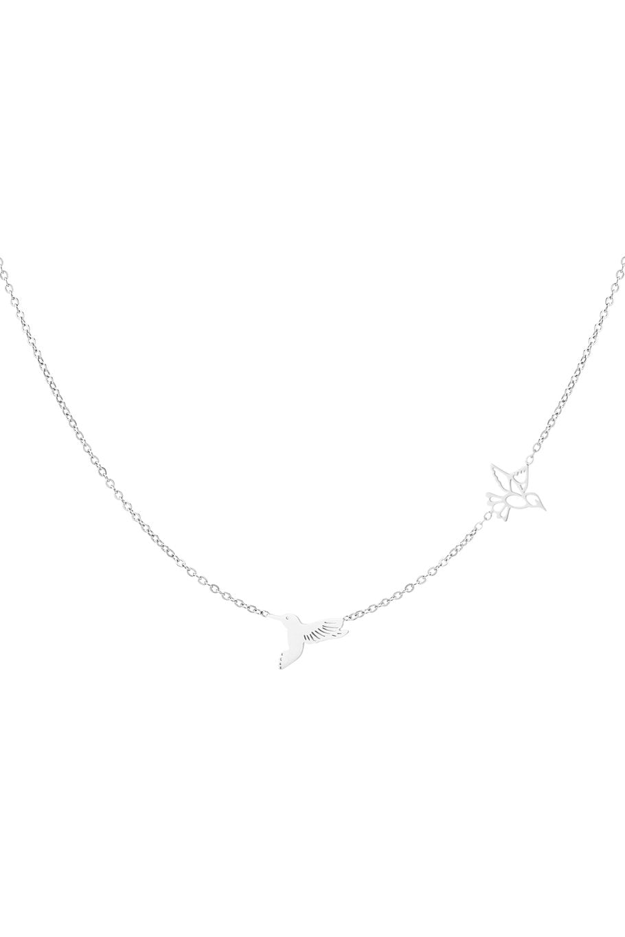 Edelstahl Halskette Vogel silber | useful Beauty - useful Beauty 