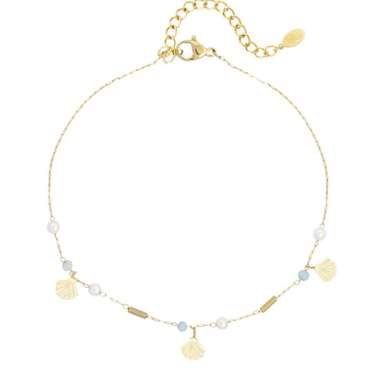 Fußkettchen Seashell | 14K goldplated - useful Beauty 