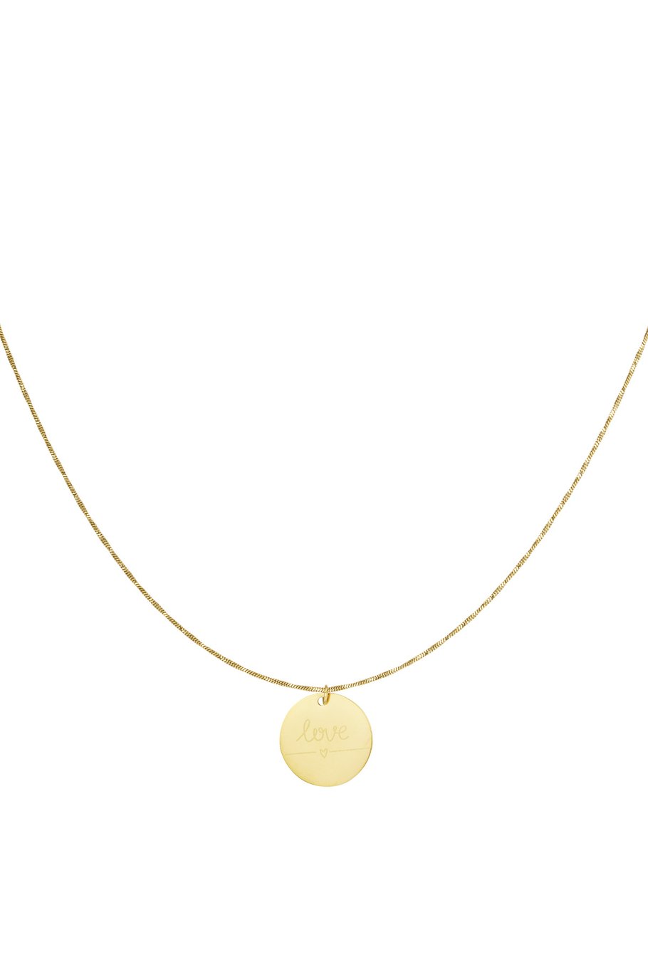 Edelstahl Halskette Liebestaler | gold/silber | useful Beauty - useful Beauty 