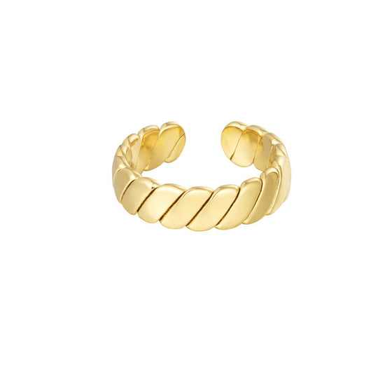 Edelstahl Ring simple elegant gold | useful Beauty - useful Beauty 