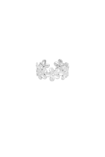 Edelstahl Ring endlose Blumen silber | useful Beauty - useful Beauty 