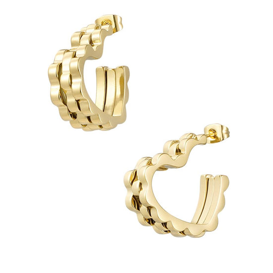 Creolen in Herzform gold | useful Beauty - useful Beauty 