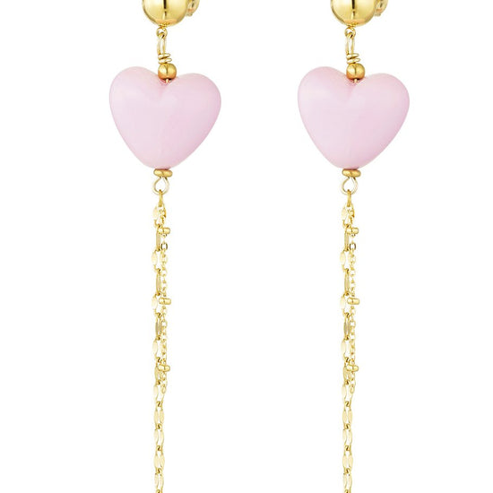 Ohrringe hängende Herzchen | 14K goldplated - useful Beauty 