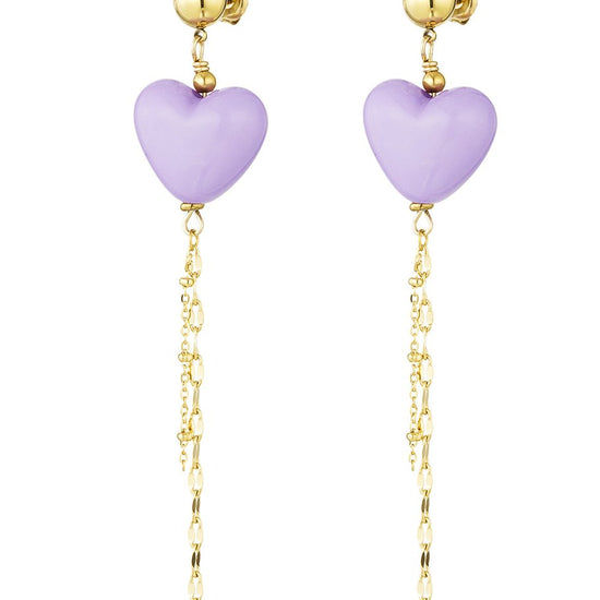 Ohrringe hängende Herzchen | 14K goldplated - useful Beauty 