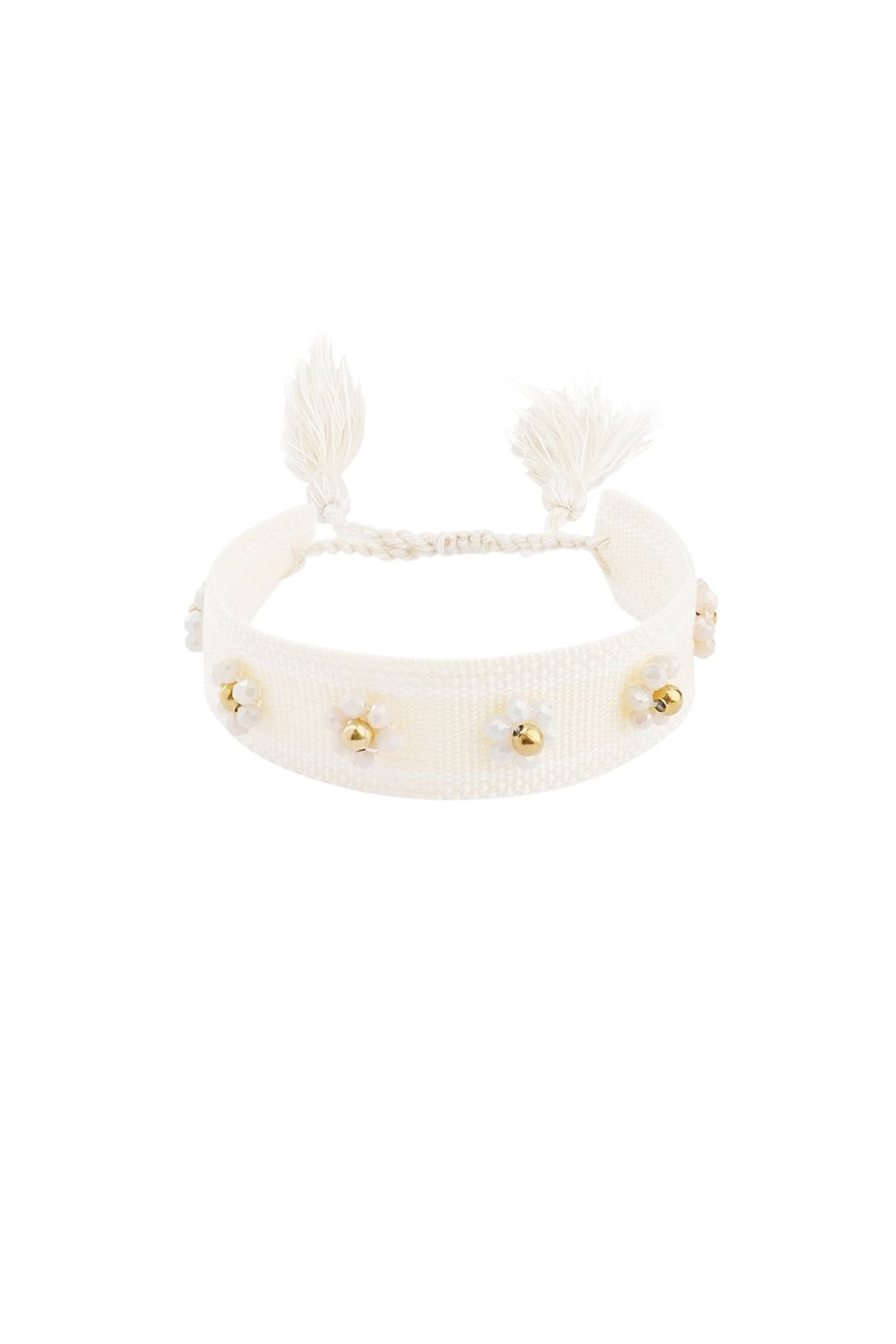 Armband Stoff Blümchen Zirkonia | useful Beauty - useful Beauty 