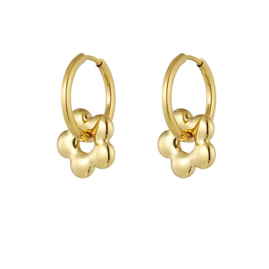 Creolen große Blume | useful Beauty - useful Beauty 