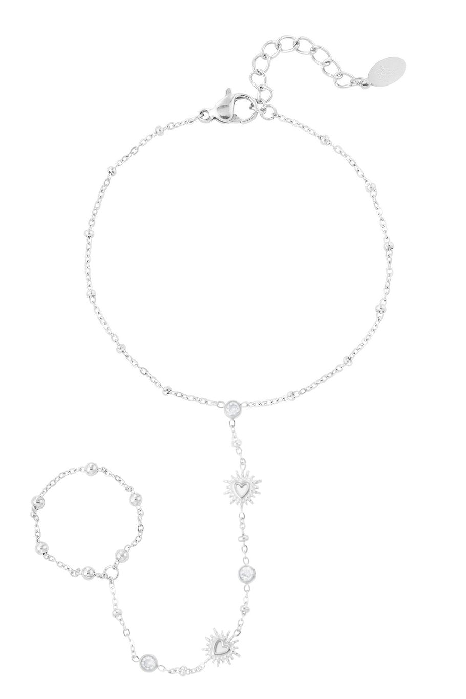 Edelstahl Armband mit Ring | useful Beauty - useful Beauty 