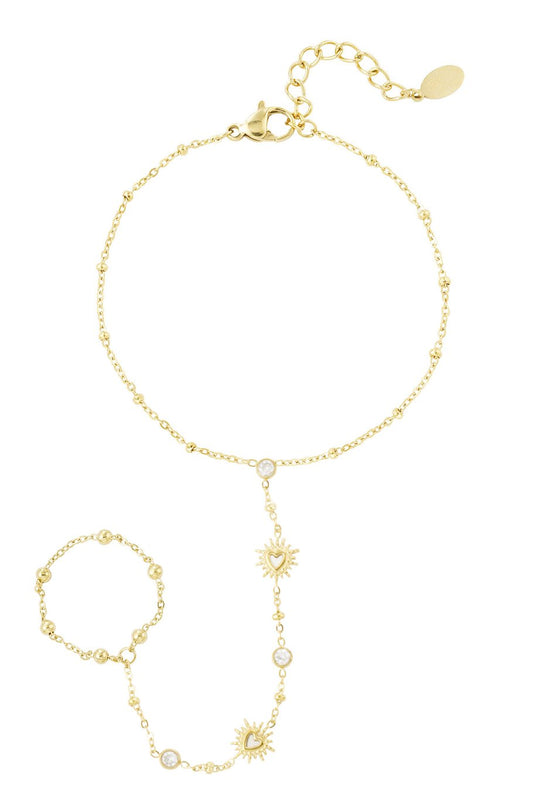 Edelstahl Armband mit Ring | useful Beauty - useful Beauty 