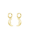 Ohrstecker hanging Moon | 14K goldplated - useful Beauty 