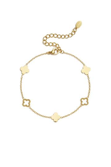 Clover Simple Daily Armband Edelstahl gold