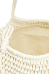 Strandtasche aus Baumwolle in Kordeloptik, einfarbig & lässig