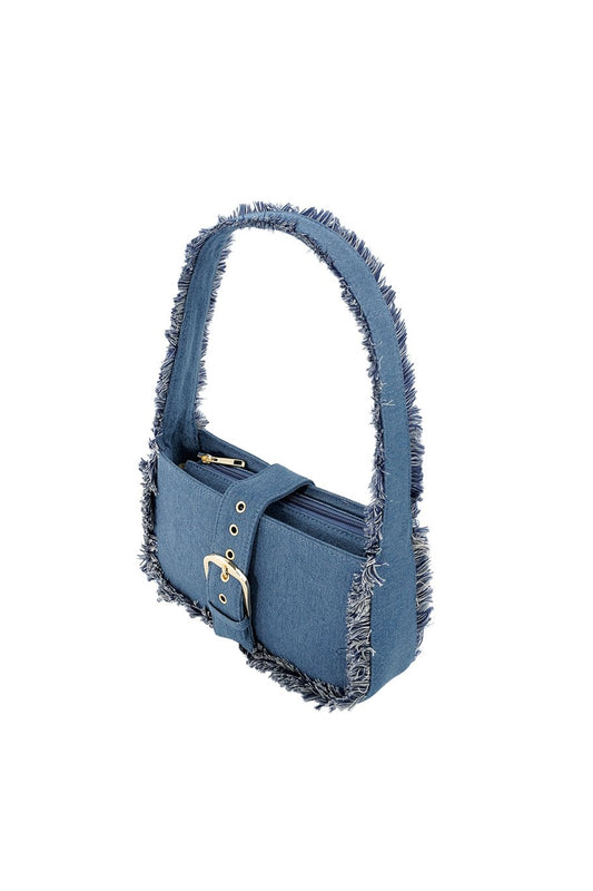 Handtasche Schultertasche Jeans Fransen | useful Beauty - useful Beauty 