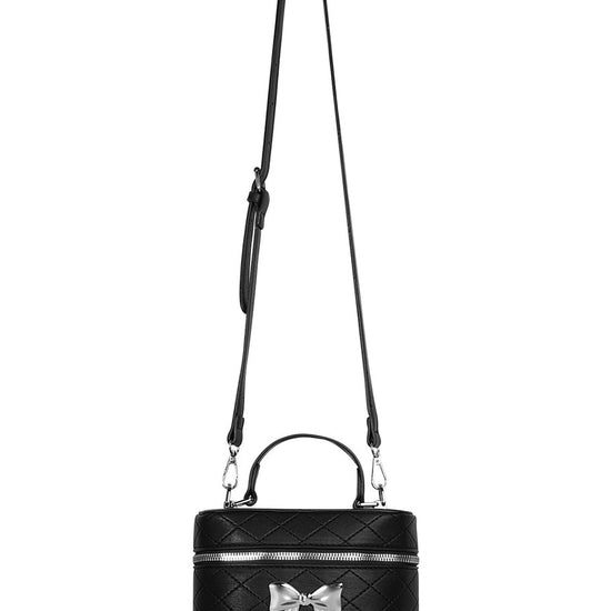 Handtasche klein Schleife silber fancy | schwarz/silber | useful Beauty - useful Beauty 