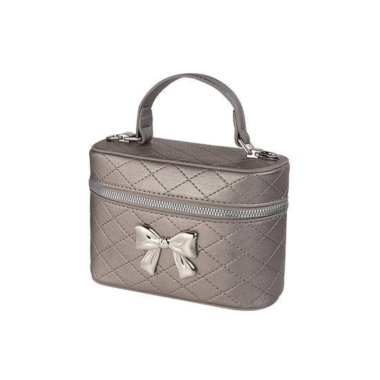 Handtasche klein Schleife silber fancy | schwarz/silber | useful Beauty - useful Beauty 