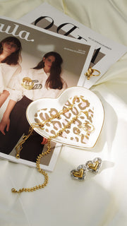 Dekoschale Leoparden Muster gold rosa | useful Beauty - useful Beauty 