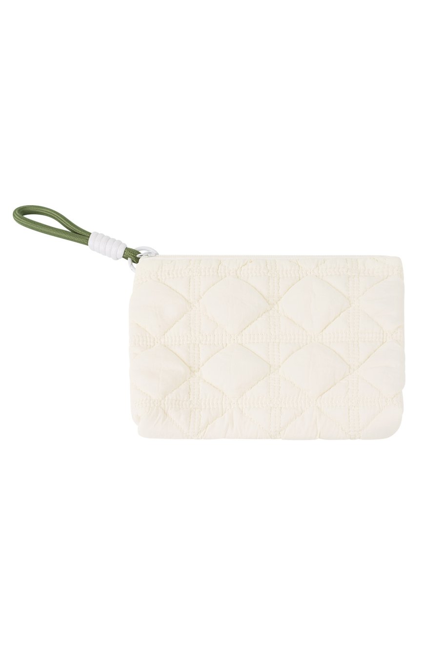 Kosmetiktasche flach gesteppt Anhänger Kordel | useful Beauty - useful Beauty 