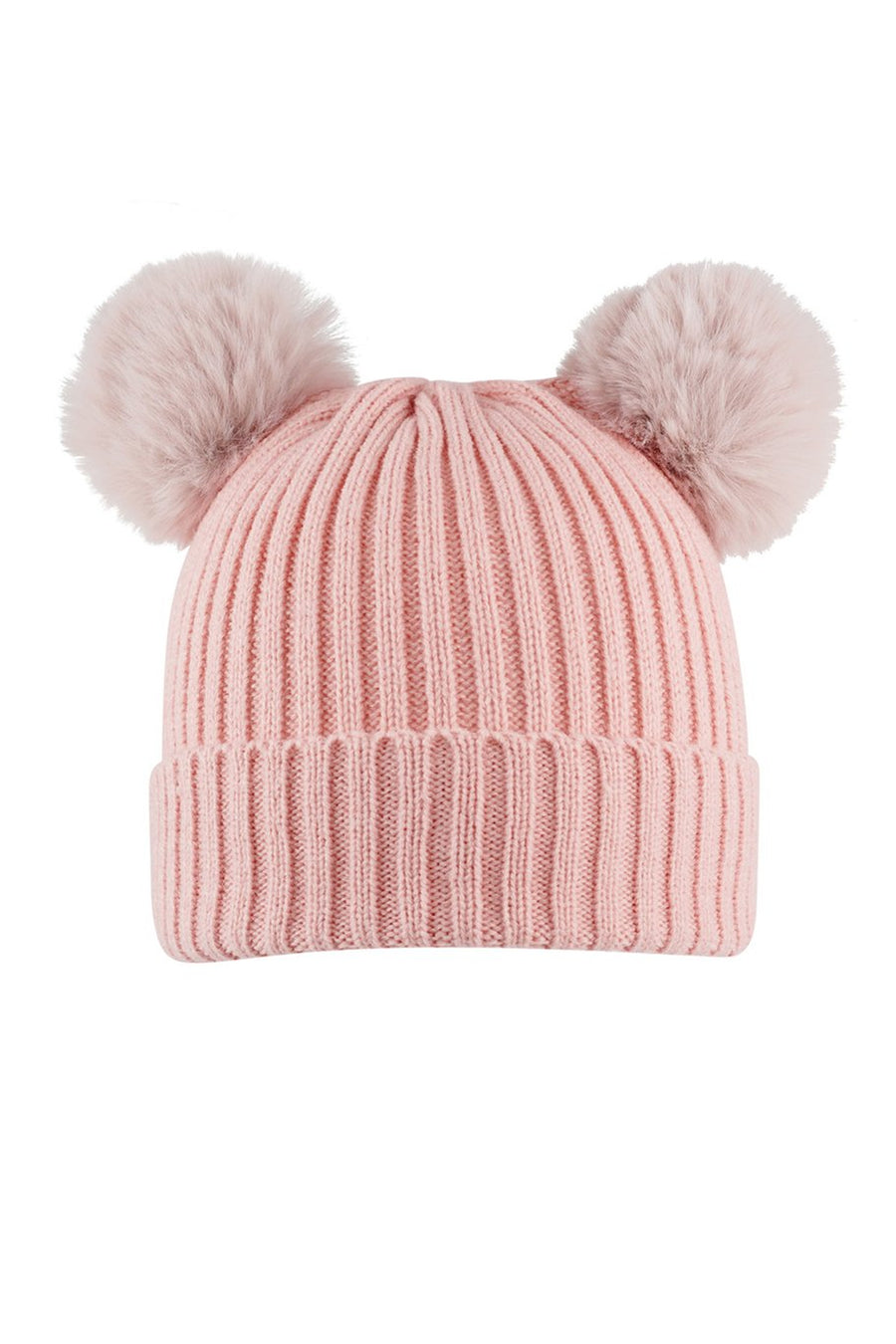 Wollmütze zwei Bommeln Kunstfell | useful Beauty - useful Beauty 