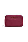 karierte Kosmetiktasche rot