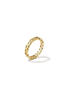 Edelstahl Ring leere Herzen gold