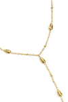 Y-Halskette Tropfenform gold