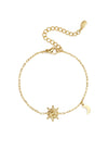 Edelstahl Charm Armband Mon and Sun